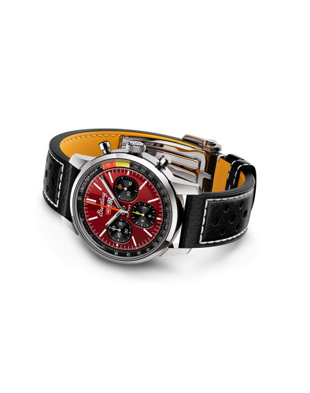 Montre Breitling Top Time B01 Chevrolet Corvette automatique cadran rouge bracelet cuir noir 41 mm