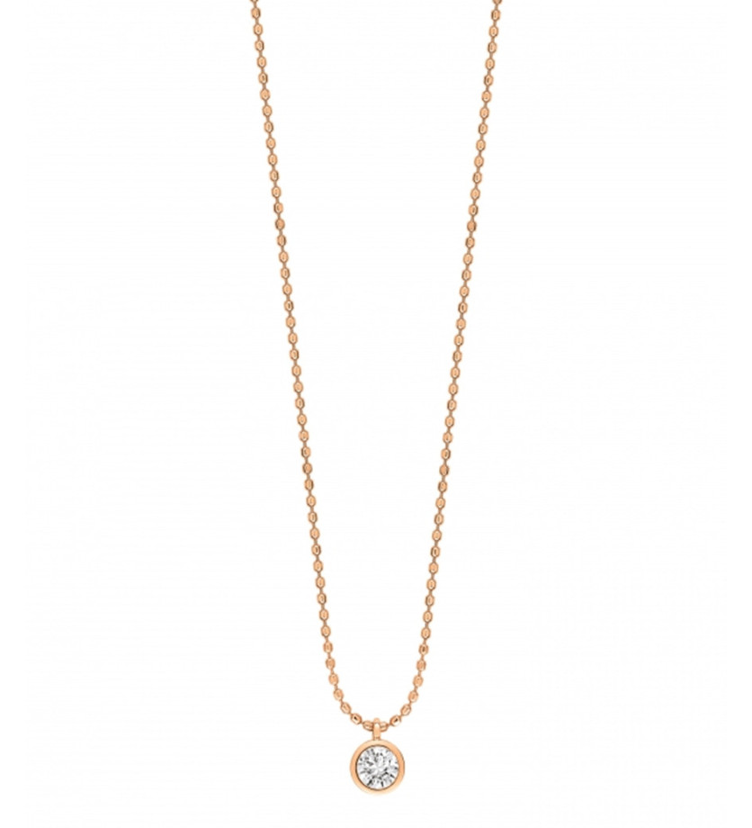 Collier Ginette NY Lonely Diamond sur chaîne