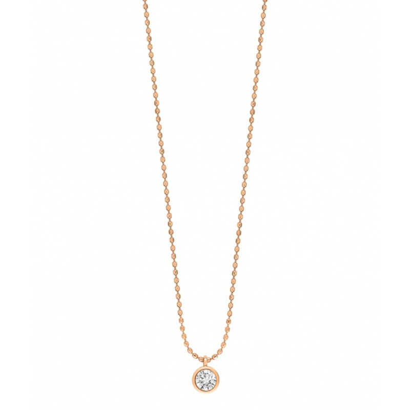 Collier Ginette NY Lonely Diamond sur chaîne