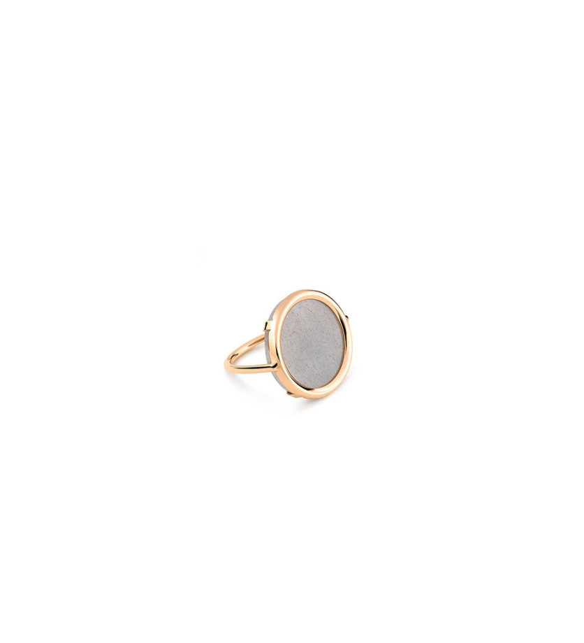 Bague Disc Ever moonstone