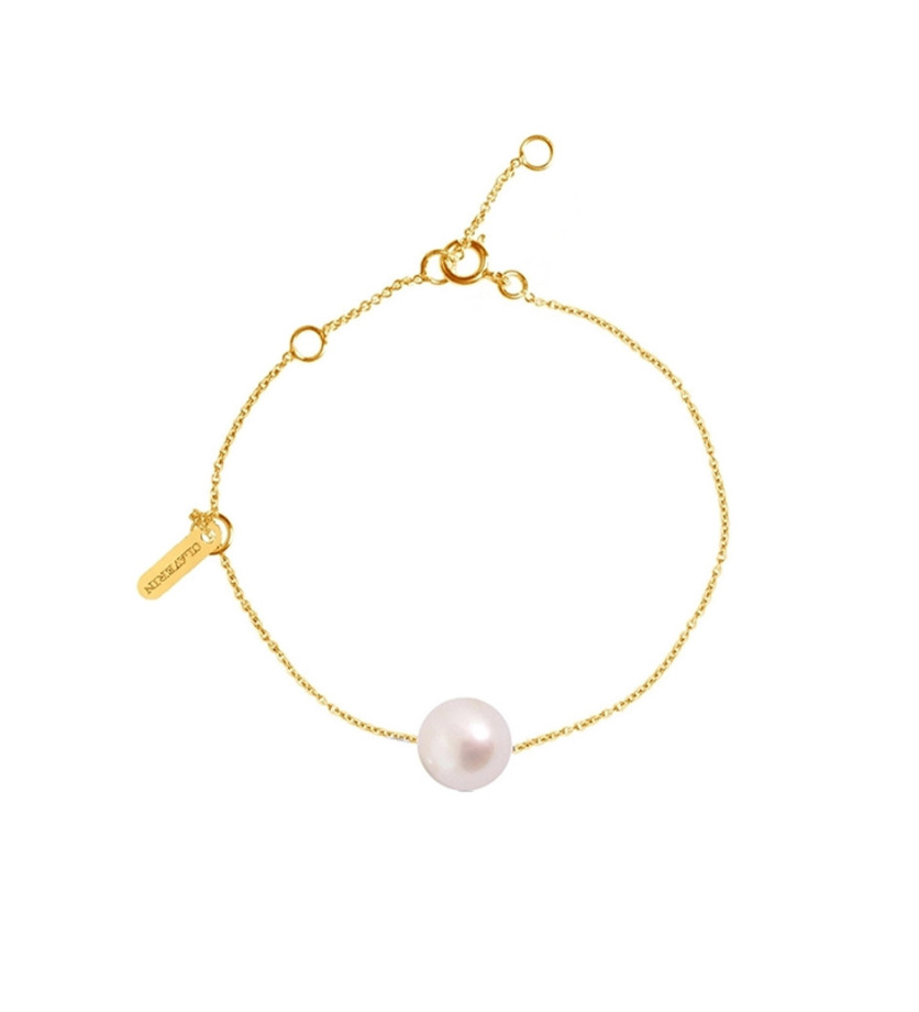 Bracelet Claverin Simply Pearly or jaune perle blanche