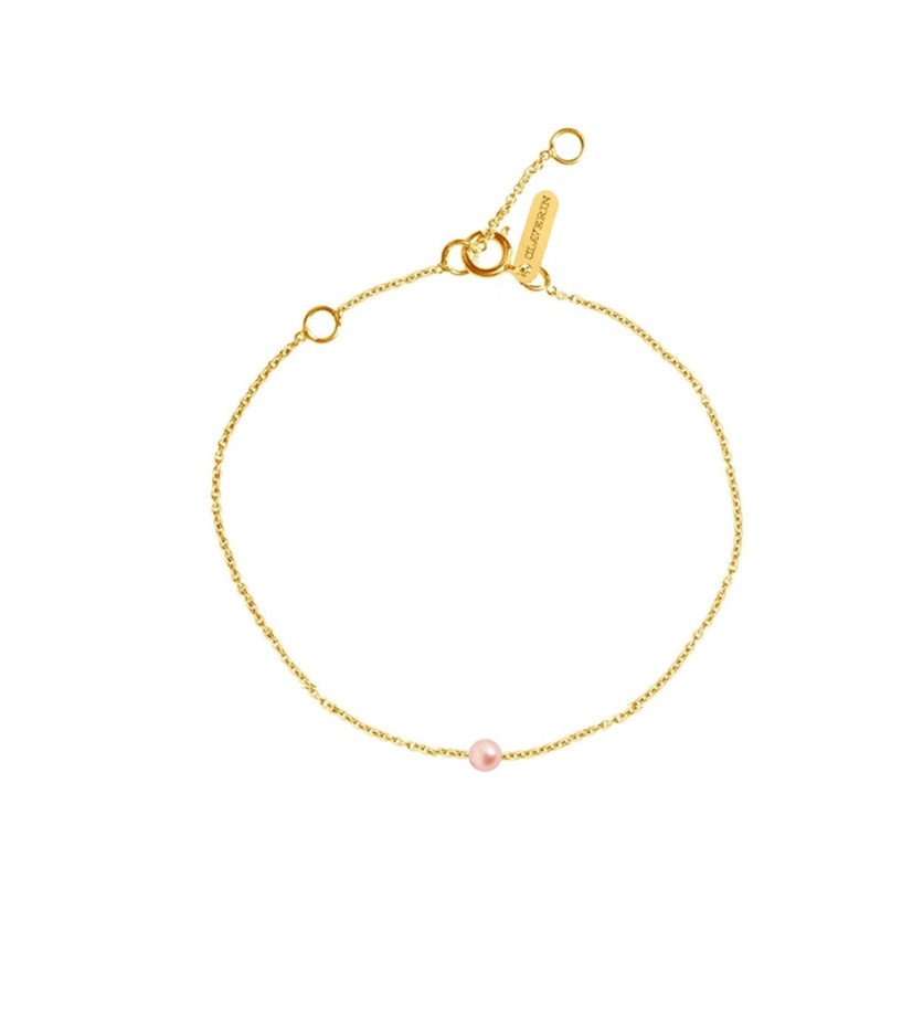 Bracelet Claverin Simply Mini or jaune perle rose