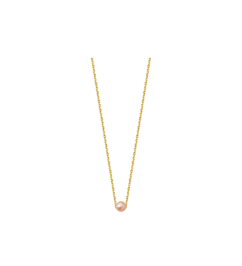 Collier Claverin Simply Mini or jaune perle rose