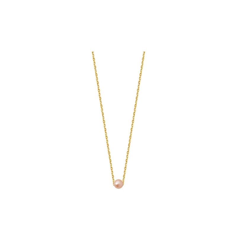 Collier Claverin Simply Mini or jaune perle rose