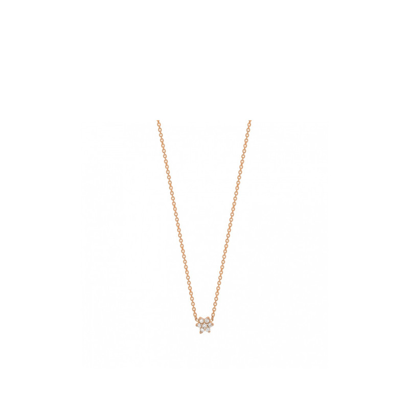 Collier Ginette NY mini diamond Star or rose