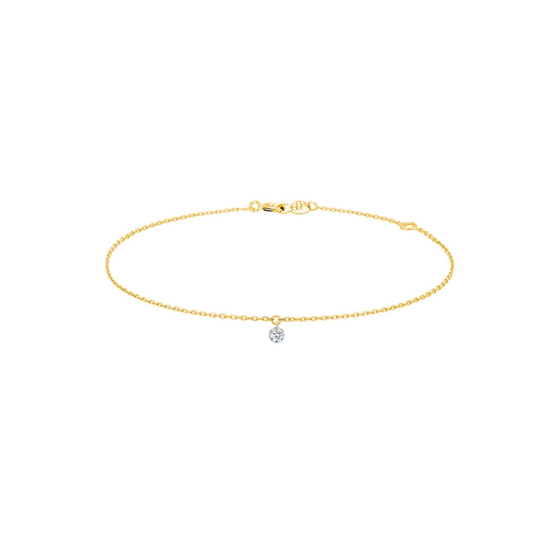 Bracelet La Brune et La Blonde 360° or jaune diamant