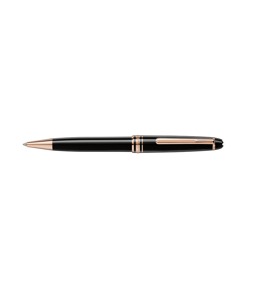 Stylo bille Montblanc Meisterstück doré à l'or rose classique