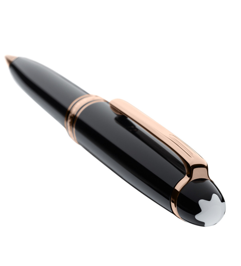 Stylo bille Montblanc Meisterstück doré à l'or rose classique