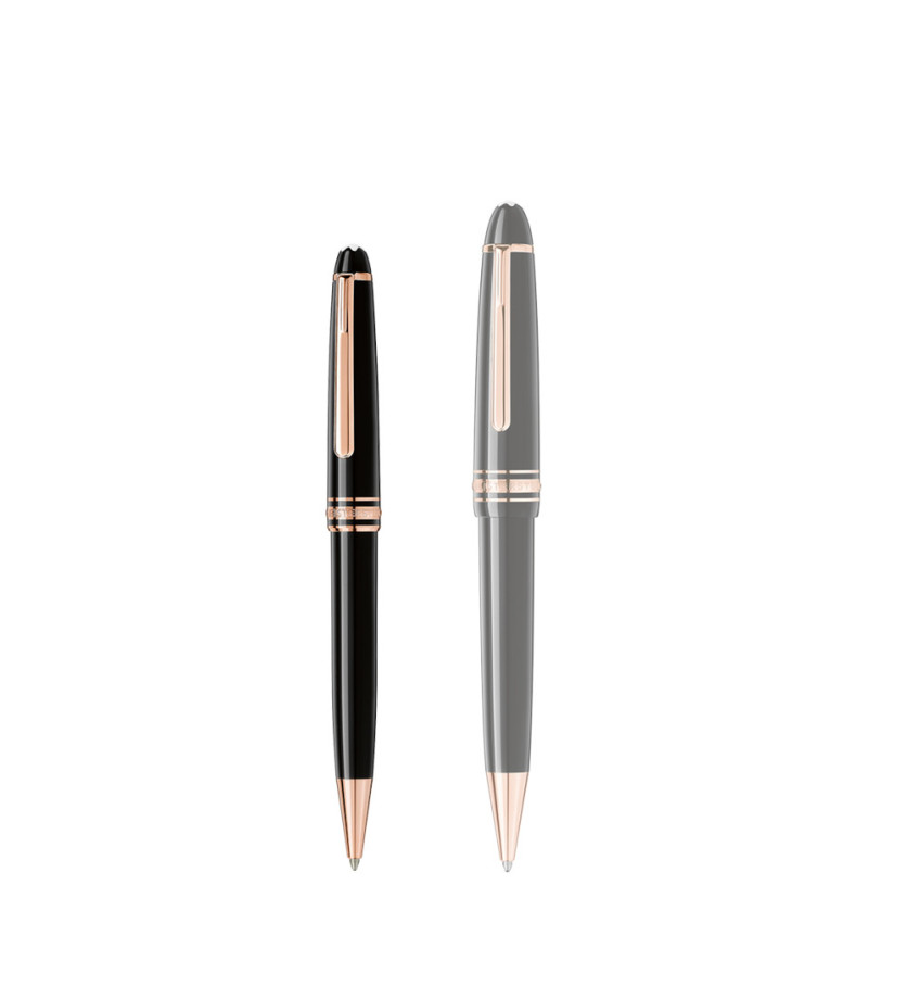 Stylo bille Montblanc Meisterstück doré à l'or rose classique