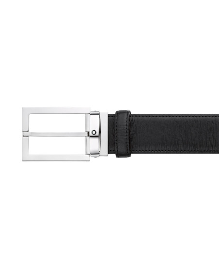 Ceinture Montblanc cuir noir brun 35 mm