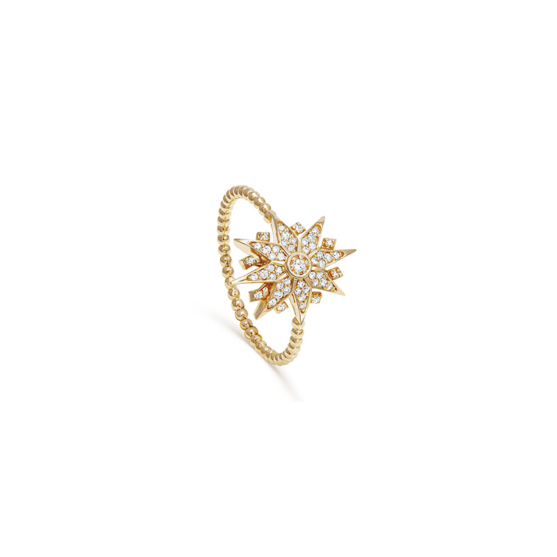 Bague Maria Battaglia Diana or jaune diamants