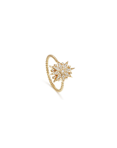 Bague Maria Battaglia Diana or jaune diamants