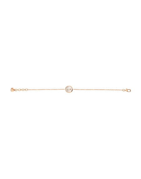 Bracelet Pomellato Pom Pom Dot or rose 18K diamants nacre blanche et grise