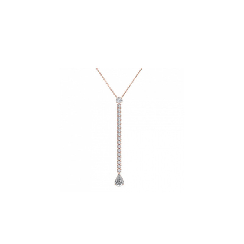 Collier Mademoiselle Frojo or rose diamants