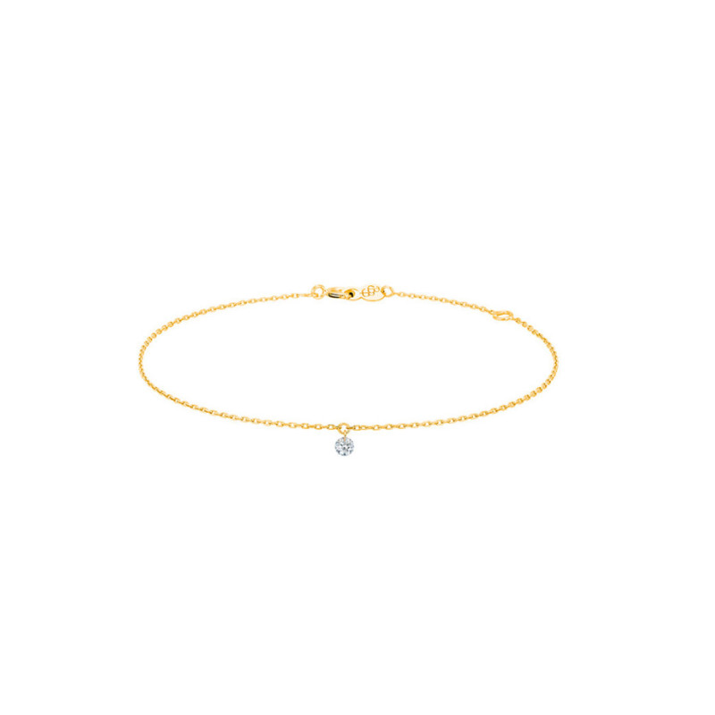 Bracelet La Brune et La Blonde 360° or jaune diamant