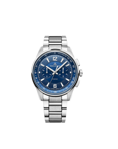 Montre Jaeger-Lecoultre Polaris Chronograph automatique cadran bleu bracelet acier 42 mm