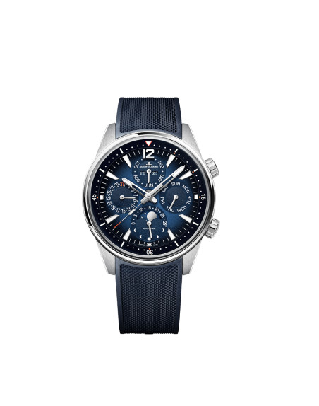 Montre Jaeger-Lecoultre Polaris Perpetual Calendar automatique cadran bleu bracelet acier 42 mm