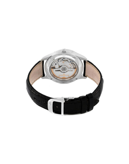 Montre Jaeger-Lecoultre Master Ultra Thin Calendar automatique cadran argent bracelet cuir noir 39 mm