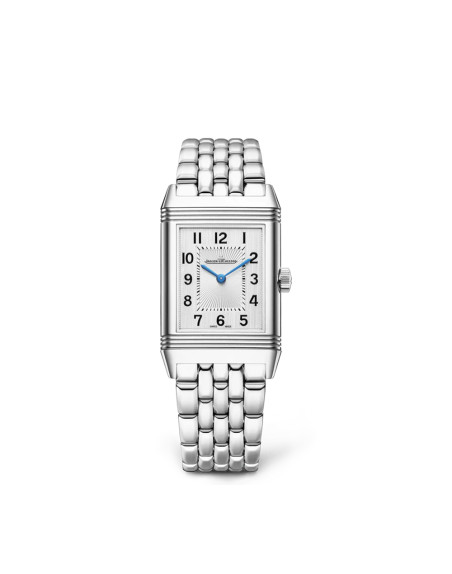 Montre Jaeger-Lecoultre Reverso Classic Monoface Medium manuel cadran argent bracelet acier 40x24 mm