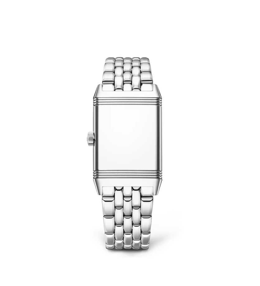 Montre Jaeger-Lecoultre Reverso Classic Monoface Medium manuel cadran argent bracelet acier 40x24 mm