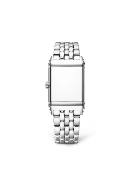 Montre Jaeger-Lecoultre Reverso Classic Monoface quartz cadran argent bracelet acier 40x24 mm