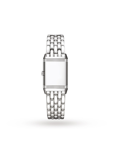 Montre Jaeger-Lecoultre Reverso Classic Small Seconds quartz cadran argent bracelet acier 34x21 mm