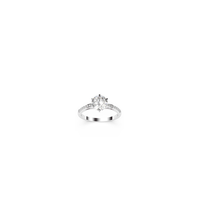 Bague Mademoiselle Frojo or blanc diamants