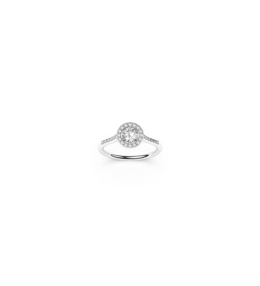 Bague Mademoiselle Frojo or blanc diamants