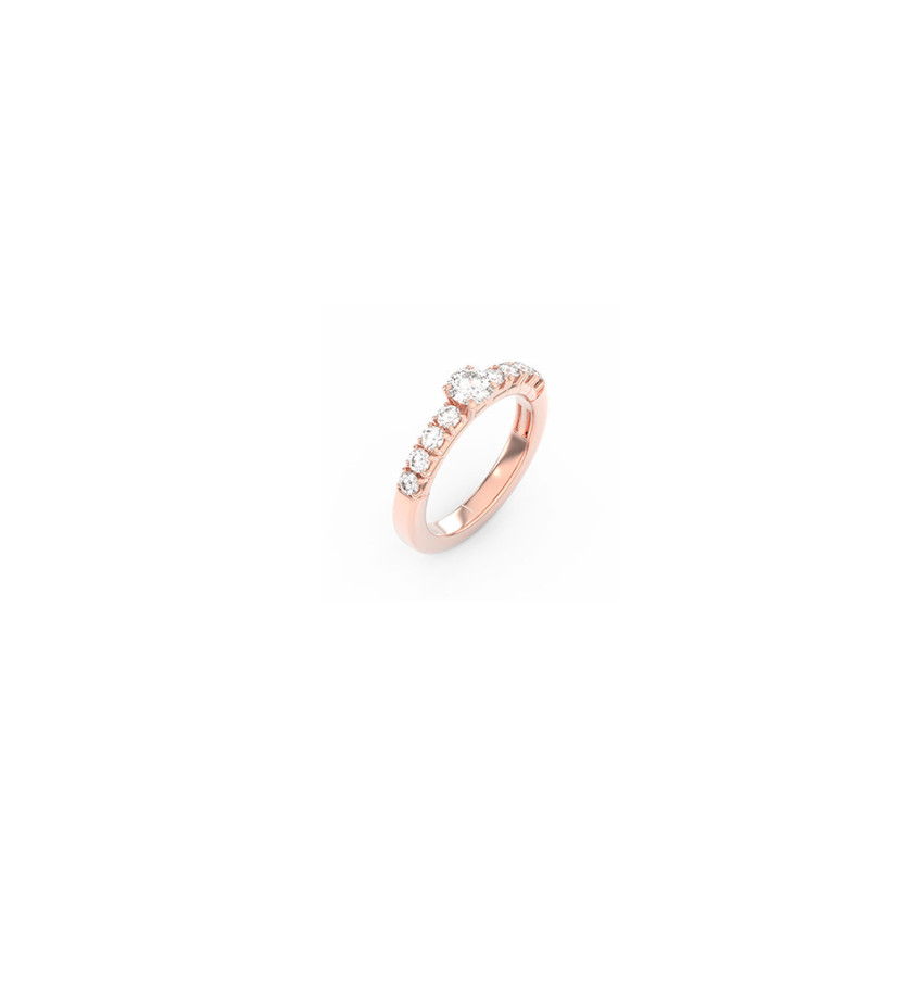 Bague Mademoiselle Frojo or rose diamants