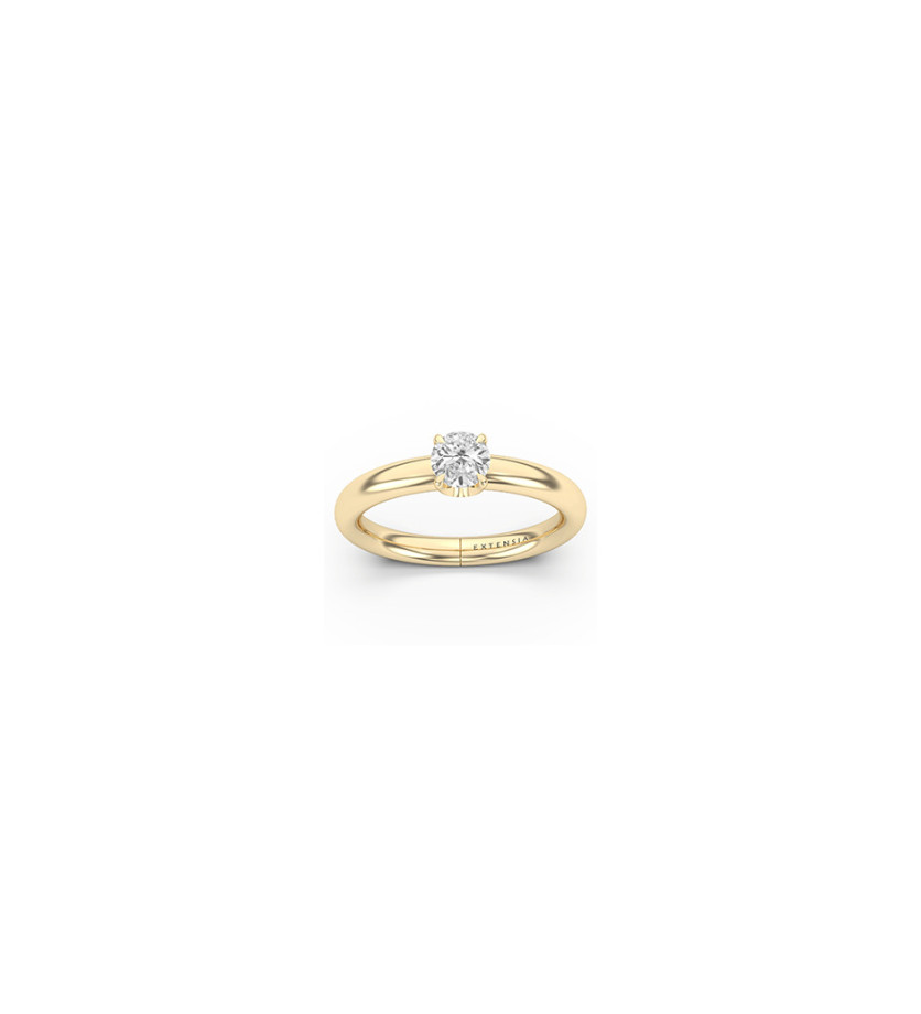 Solitaire Mademoiselle Frojo or jaune diamant