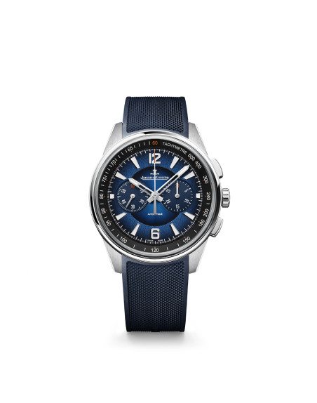Montre Jaeger-Lecoultre Polaris Chronographe automatique cadran bleu bracelet acier 42 mm