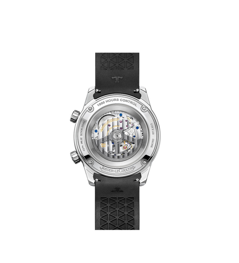 Montre Jaeger-Lecoultre Polaris automatique cadran noir bracelet caoutchouc noir 42 mm