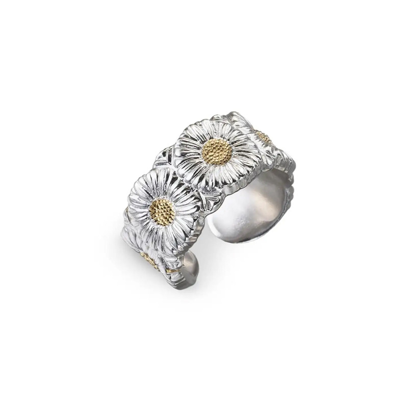 Bague Eternelle Blossoms Marguerite argent et vermeil