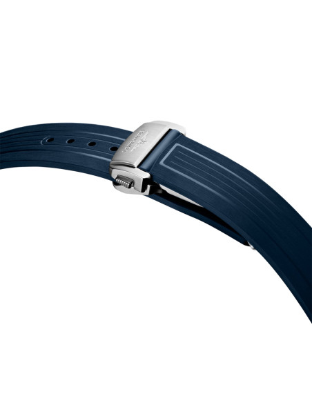 Montre Longines Hydroconquest GMT automatique cadran bleu bracelet caoutchouc bleu 41 mm