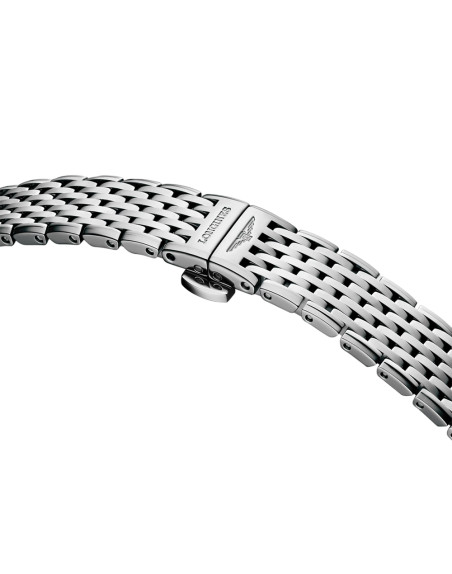 Montre Longines La Grande Classique quartz cadran nacre blanche index diamants bracelet acier 24 mm