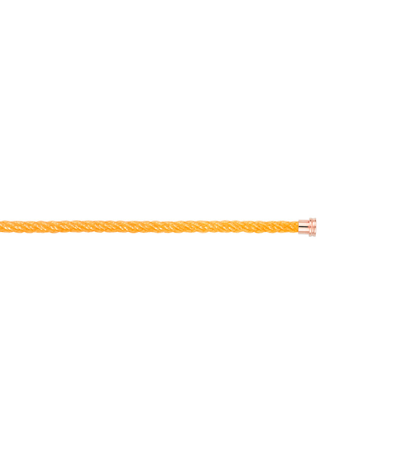 Câble Fred Force 10 moyen modèle corderie sunshine embouts acier inoxydable plaqués or rose