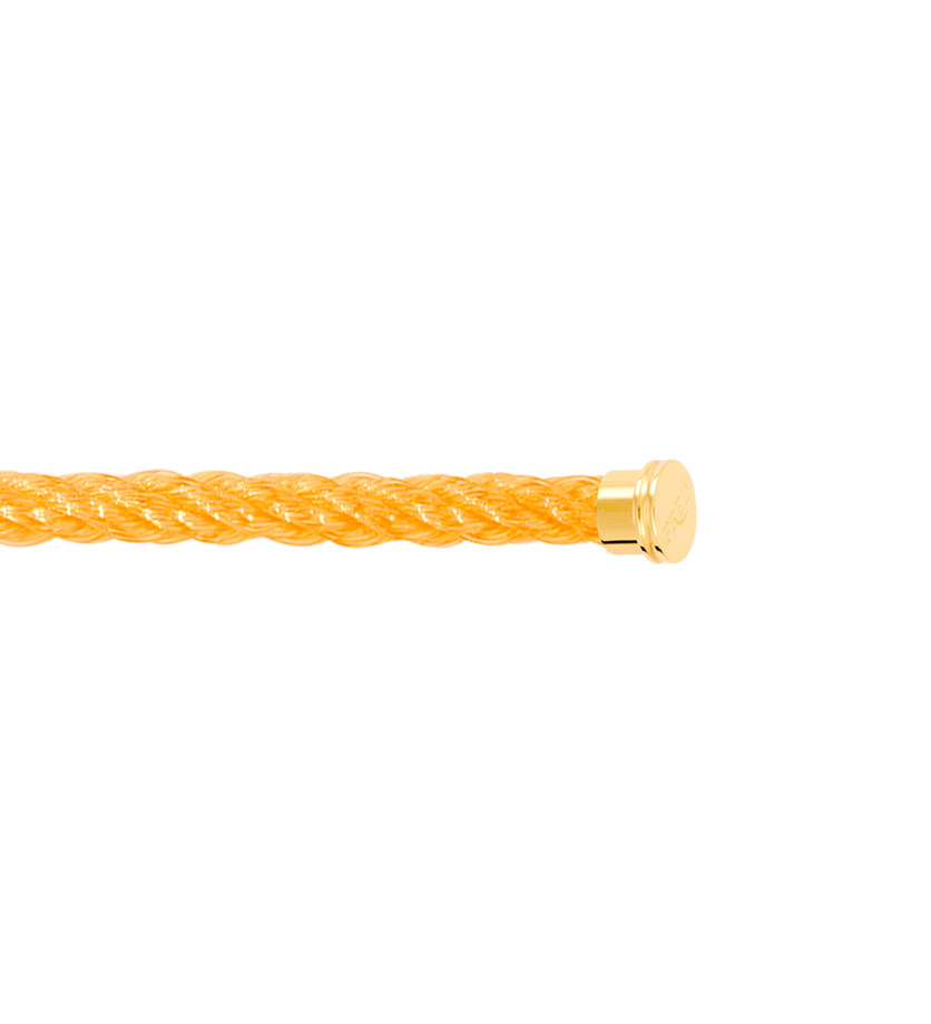 Câble Fred Force 10 grand modèle corderie sunshine embouts acier plaqués or jaune