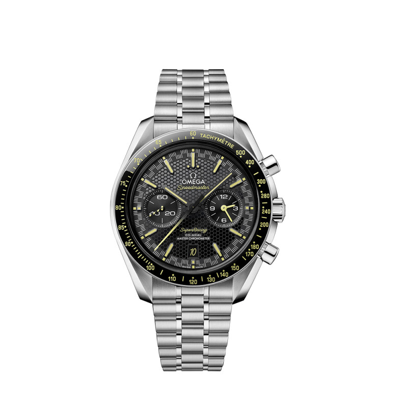 Montre Omega Speedmaster Super Racing automatique cadran noir bracelet acier 44,25 mm