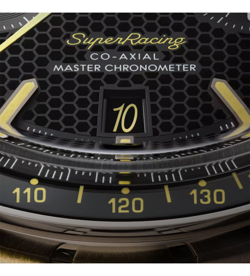 Montre Omega Speedmaster Super Racing automatique cadran noir bracelet acier 44,25 mm