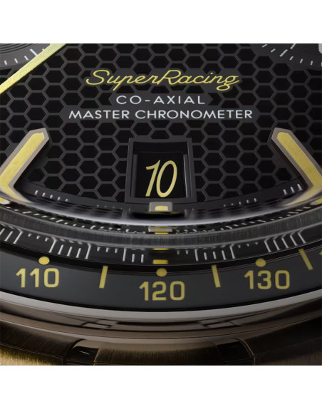 Montre Omega Speedmaster Super Racing automatique cadran noir bracelet acier 44,25 mm