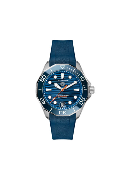 Montre TAG Heuer Aquaracer Professional 300 Date automatique (cosc) cadran bleu bracelet acier 42mm