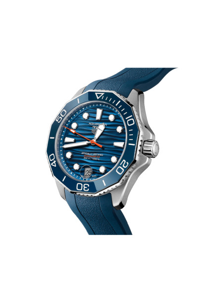 Montre TAG Heuer Aquaracer Professional 300 Date automatique (cosc) cadran bleu bracelet acier 42mm