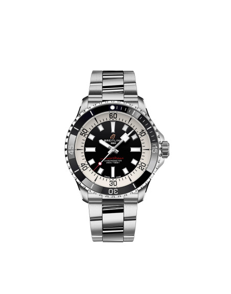 Montre Breitling Superocean automatique cadran noir bracelet acier 42 mm