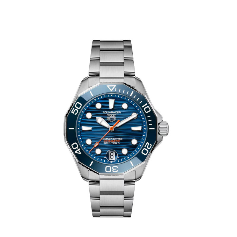 Montre TAG Heuer Aquaracer automatique (cosc) bracelet acier cadran bleu 42mm