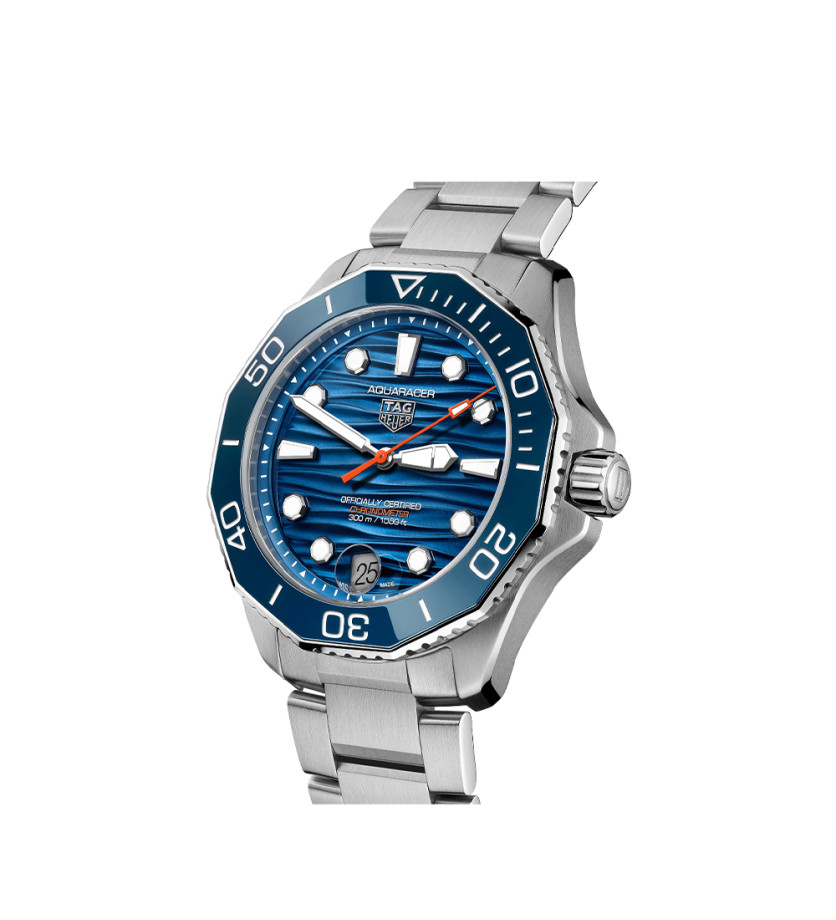 Montre TAG Heuer Aquaracer automatique (cosc) bracelet acier cadran bleu 42mm