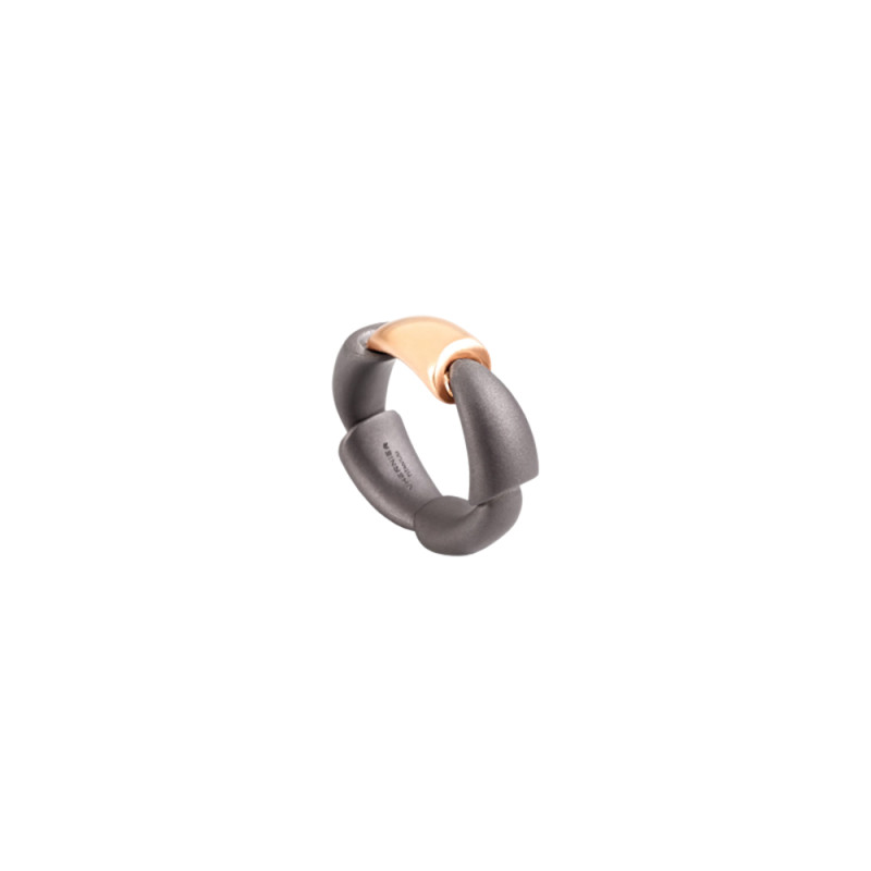 Bague Calla MM or rose titane