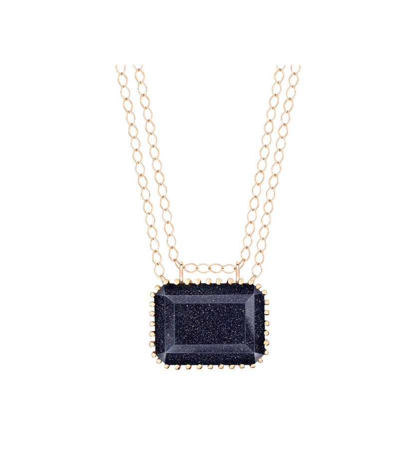 Collier Ginette NY Jumbo Midnight or rose blue sandstone