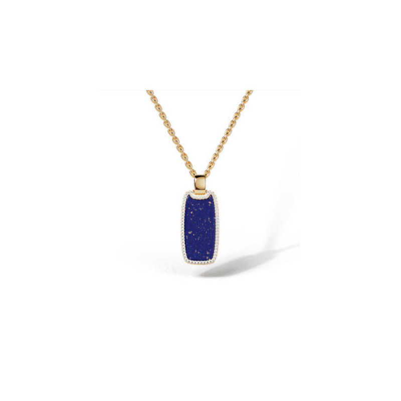 Collier APM Monaco Été médaille Lapis Lazuli