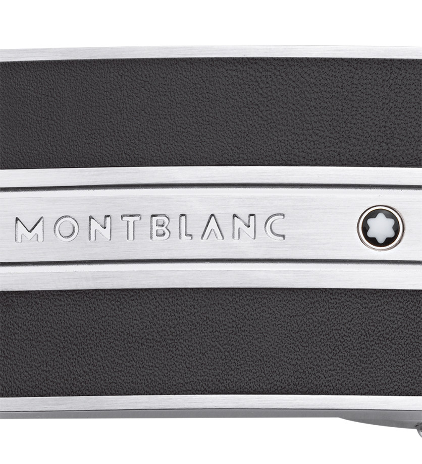 Ceinture réversible Montblanc cuir noir marron 30 mm