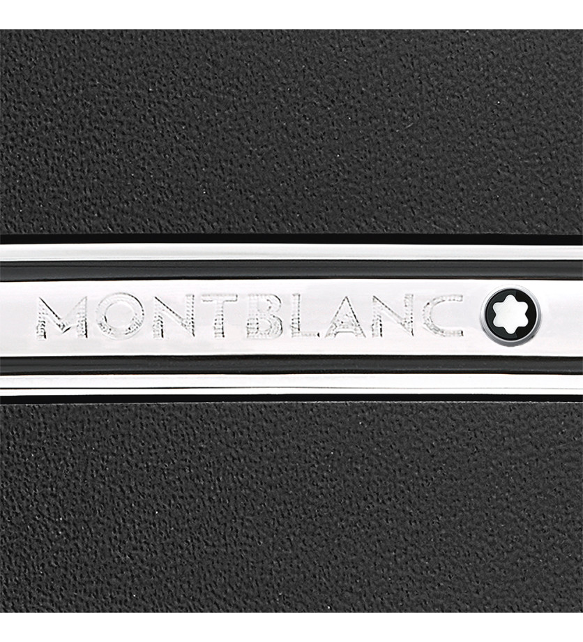 Ceinture Montblanc cuir noir 30 mm